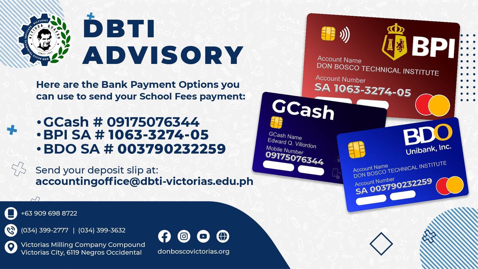 Don bosco payment method step 3